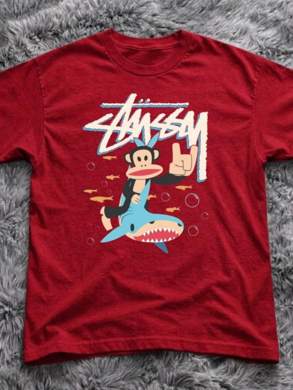Stussy Khỉ Paul Frank "Rock On" T-shirt